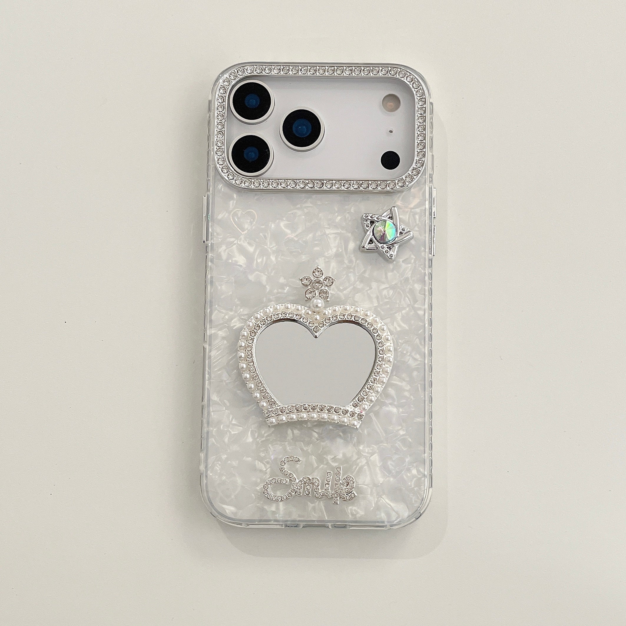 Princess crown 3D Heart reflective IPHONE 17 PRO/ PRO MAX Cases