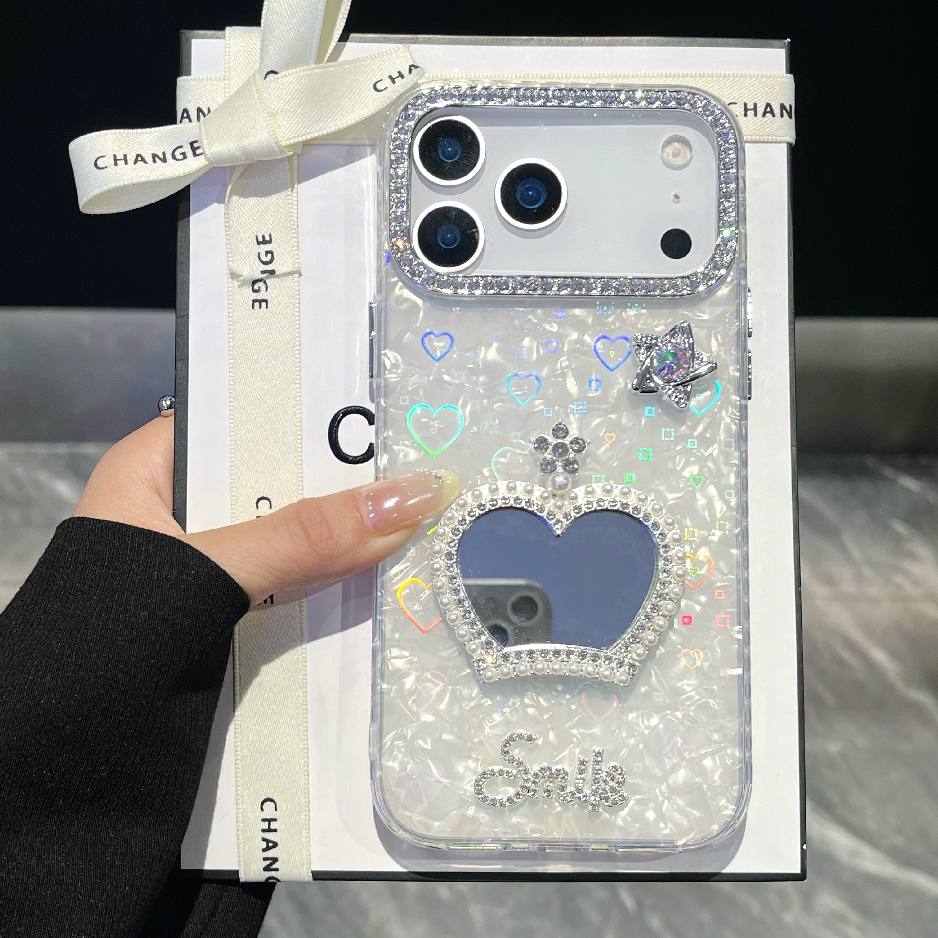 Princess crown 3D Heart reflective IPHONE 17 PRO/ PRO MAX Cases