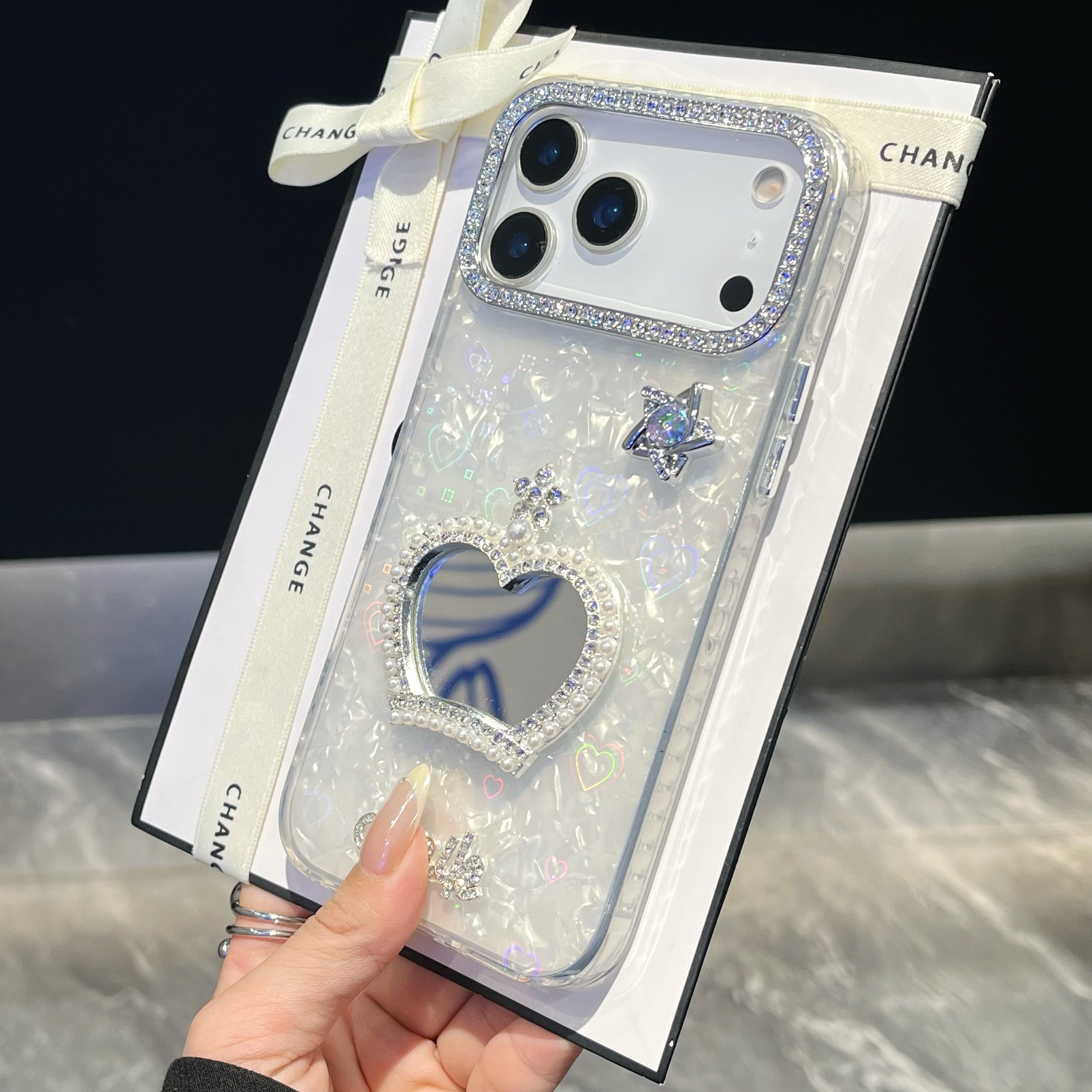 Princess crown 3D Heart reflective IPHONE 17 PRO/ PRO MAX Cases