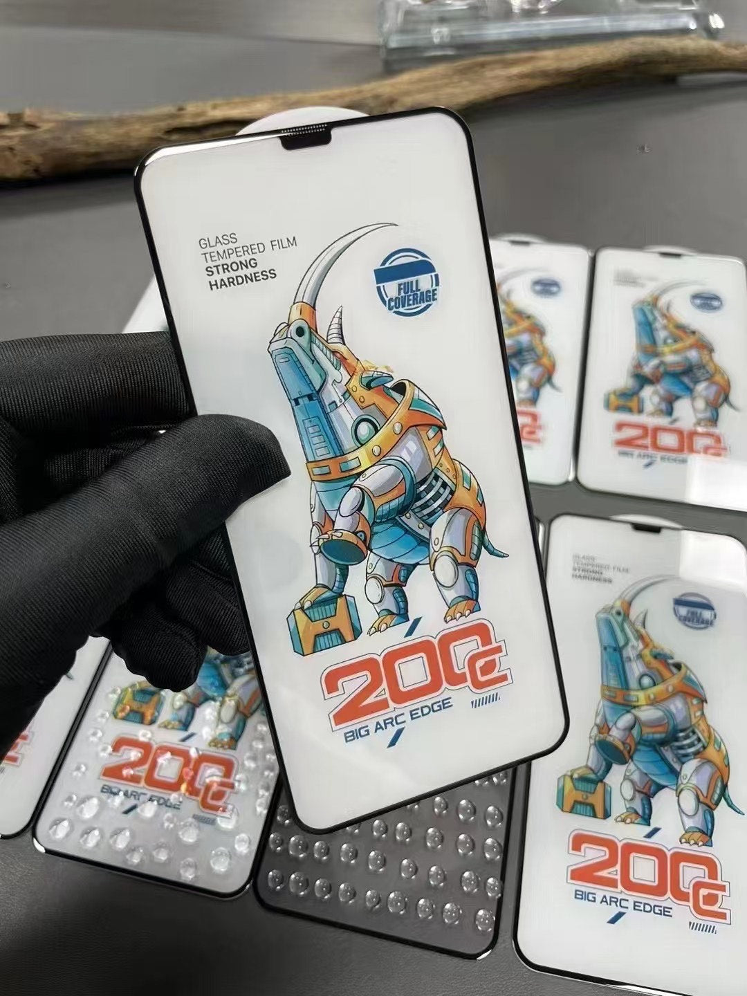 HTK Big ARC Edge premium tempered glass screen protector fo iphone 17 pro/ pro max , shattered proof,shockproof,unbreakable and case friendly (100% screen guard)