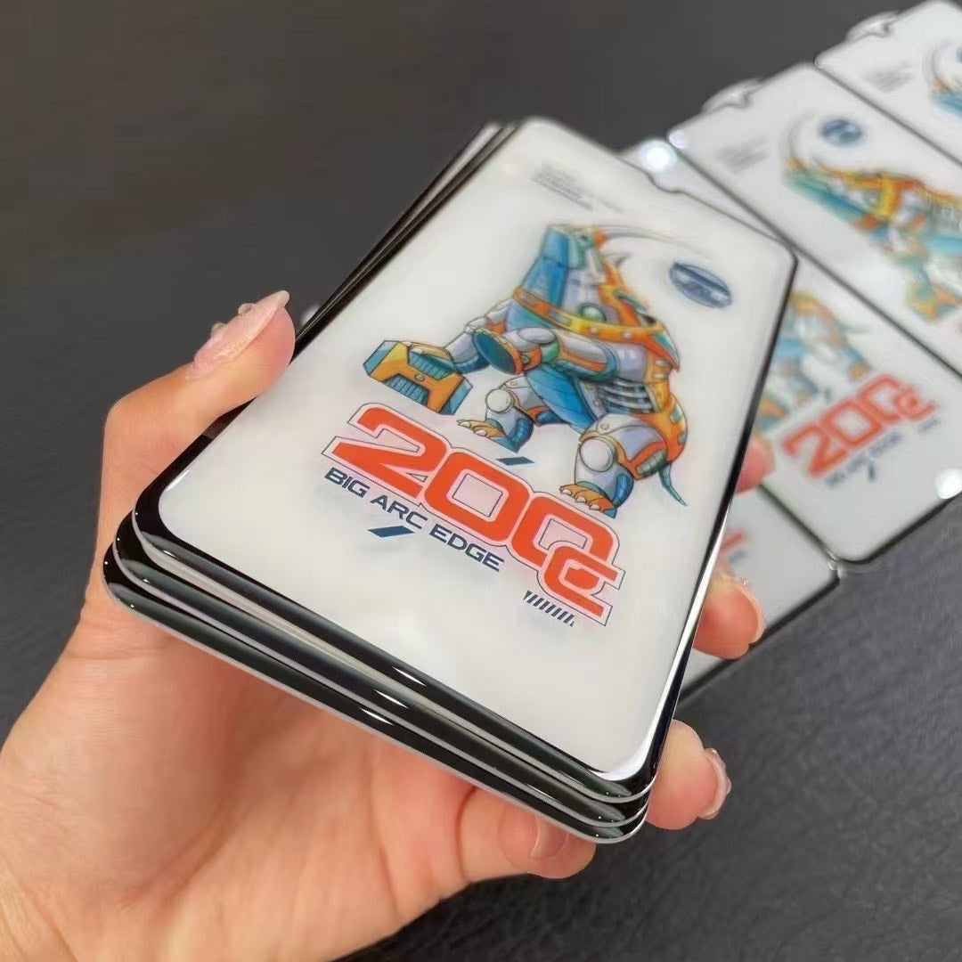 HTK Big ARC Edge premium tempered glass screen protector fo iphone 17 pro/ pro max , shattered proof,shockproof,unbreakable and case friendly (100% screen guard)