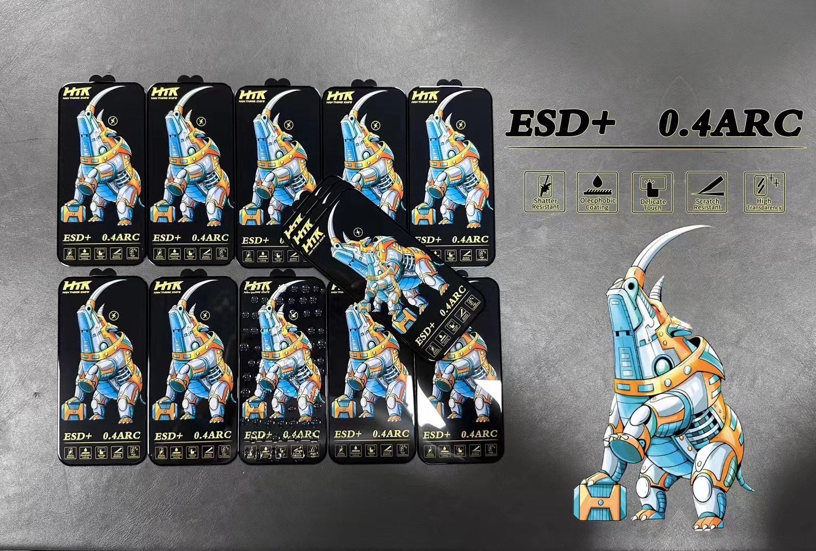 HTK 9H+ Privacy anti static screen protector, anti touch marks unbreakable for iphone 17 pro & pro max with micro curved edges and case friendly