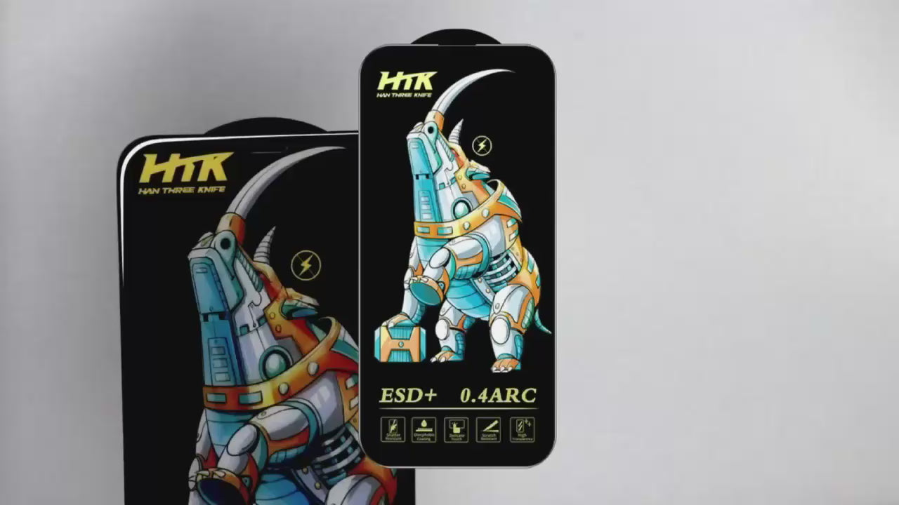 HTK 9H+ Privacy anti static screen protector, anti touch marks unbreakable for iphone 17 pro & pro max with micro curved edges and case friendly